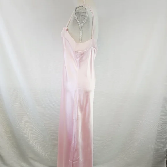 Vintage Nordstrom Lingerie 100% Silk Bow Slip Dress XL - Picture 4 of 9